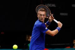Španělsko - Česko, Davis Cup 2023 (Jiří Lehečka)
