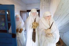 Advent ve skanzenu v Kouřimi. Mýtické postavy a zvyky na fotkách, prosinec 2023