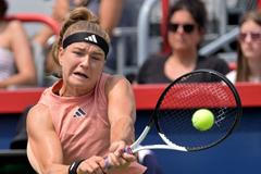 Karolína Muchová na turnaji v Montrealu