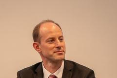 Daniel Braun na konferenci Aspen Institute o informační integritě.