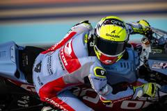 Filip Salač na motocyklu Moto2 týmu Gresini Racing při VC Kataru 2023