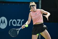 Karolína Muchová na turnaji v Montrealu