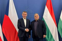 Andrej Babiš a Viktor Orbán