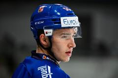 Mikuláš Hovorka na tréninku české hokejové reprezentace