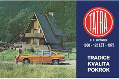 Tatra – osobní automobily na plakátech a v prospektech, 1945–1999