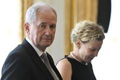 Prezident Petr Pavel jmenoval členy vedení Ústavního soudu a soudce, 4. srpna 2023, Praha.