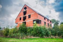 Miličín - nedokončená stavba