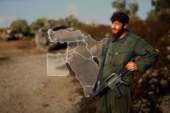 slepá mapa - blízký východ