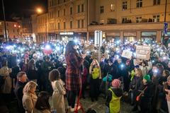 Demonstrace za spravedlnost pro oběti sexuálního násilí, znásilnění