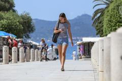 Ilustrační fotografie z Chorvatska na téma léto, vedro, horko, koupání, cestování