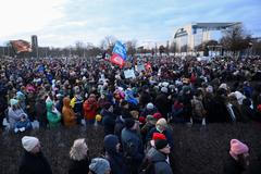 Německo, protest, extremismus, AfD