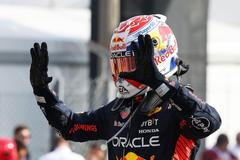 Max Verstappen z Red Bullu slaví triumf ve VC Itálie F1 2023