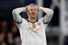 Sestřih utkání Luton - Manchester City včetně pěti gólů Erlinga Haalanda