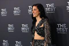 Vyhlášení nejlepších fotbalistů světa v anketě FIFA: Fotbalistka Jenni Hermosová (Tigres UANL)