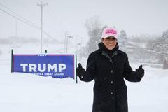 Iowa usa volby zima sníh