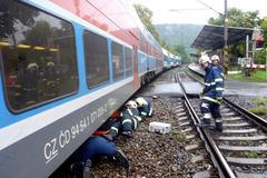 Ilustrační foto, nehoda vlaku.