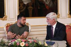 Ukraine's President Zelenskiy visits Prague