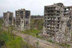 Mariupol, Zničená města na Ukrajině, válka, Ukrajina, města, Ruský útok na Ukrajinu, zkáza, Zahraničí