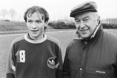 Ivan Hašek a trenér Václav Ježek