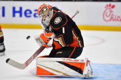 hokej NHL: Arizona Coyotes at Anaheim Ducks Lukáš Dostál