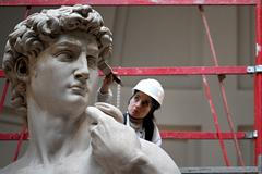 David, Michelangelo, čištění, 2024