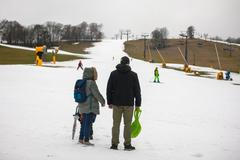 Vrchlabí - bazén, Aquacentrum Vrchlabí, a poloprázdná sjezdovka - Skiareál Kněžický vrch