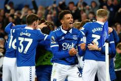 Radost fotbalistů Evertonu v derby s Liverpoolem