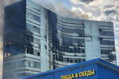 Požár výzkumného institutu u Moskvy