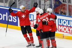 Kevin Fiala, Švýcarsko - Česko, MS v hokeji 2024