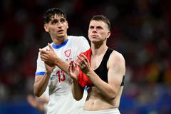 Mojmír Chytil a David Douděra po zápase Eura 2024 Portugalsko - Česko