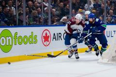 NHL: Colorado Avalanche at Vancouver Canucks