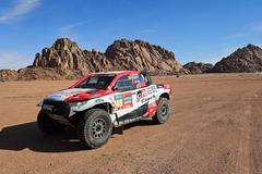 Tomáš Ouředníček (Toyota) na trati Rallye Dakar 2024