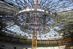 Stavba Sazky arény, Stavba O2 arény, Sazka aréna, O2 aréna, Praha, Domácí, MS v hokeji 2024