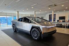 Tesla Cybertruck živě Praha