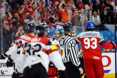 Češi slaví gól v zápase MS 2024 Česko - Rakousko