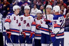 Američtí hokejisté na MS v hokeji 2024 v Ostravě