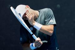 Vzteklý výstup Tallona Griekspoora při utkání v Indian Wells