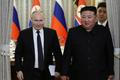 Ruský prezident Vladimir Putin, vůdce KLDR Kim Čong-un