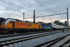 vlak, nehoda, Pardubice