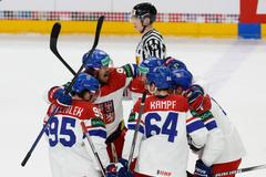 Česká radost v zápase MS 2024 Česko - Dánsko