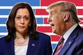 grafika - Harris vs. Trump