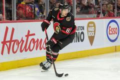 Ottawa Senators left wing Dominik Kubalik