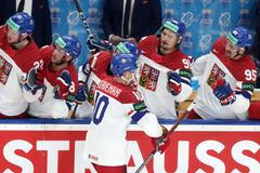 Roman Červenka v zápase MS 2024 Česko - Norsko