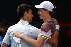 Novak Djokovič a Jannik Sinner