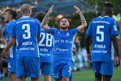 Radost fotbalistů Mladé Boleslavi