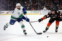 NHL: Vancouver Canucks at Anaheim Ducks