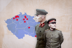 Mapa Maršal Koněv - ikona, poutak