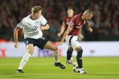 fotbal, Liga mistrů 2024/2025, 4. předkolo, Sparta - Malmö, Lukáš Haraslín