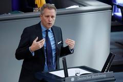 Poslanec Alternativy pro Německo (AfD) Petr Bystroň, 2. března 2023.