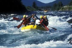 Norsko, Sjoa, řeka, raft